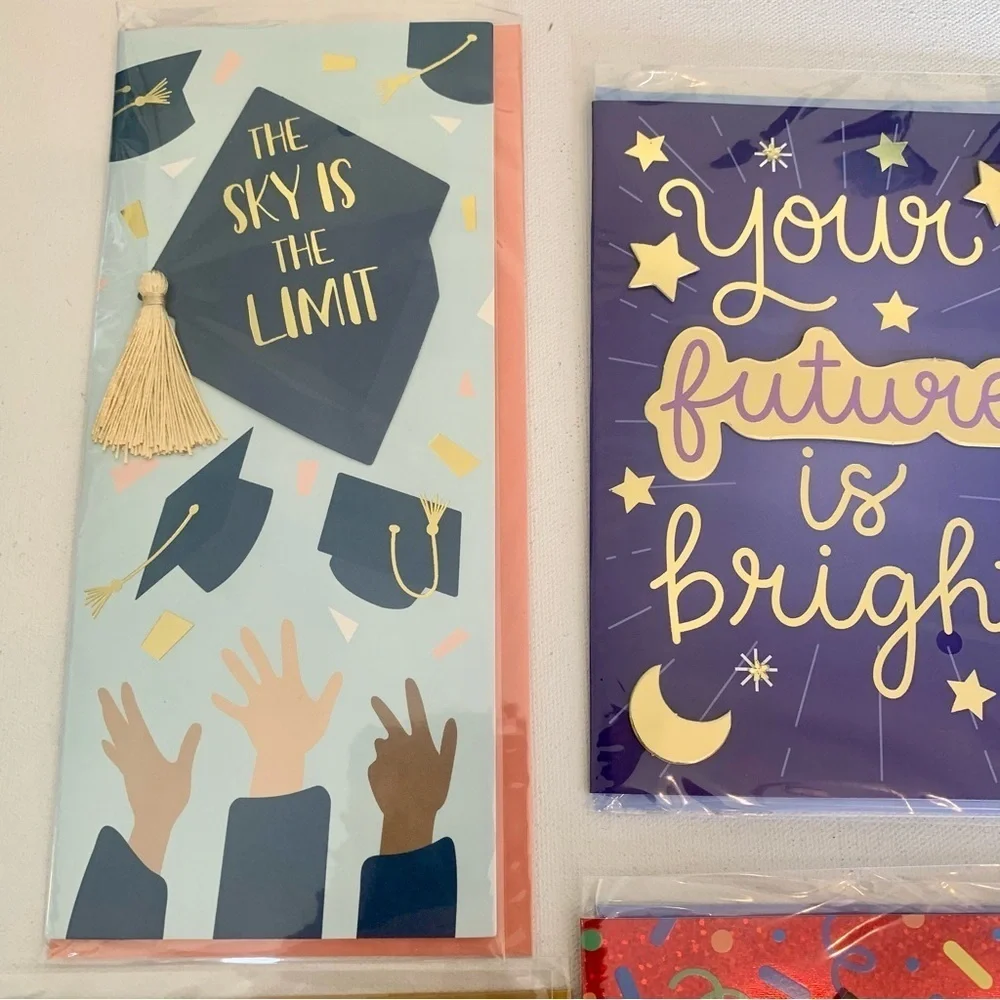 Graduation Cards Variety Pack Lot Colorful College High School Congratulations